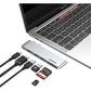 UGREEN 6-in-2 USB C HUB Thunderbolt 3 for MacBook Pro & Air with PD 100W Type C Fast Charging, 40Gbps High-Speed Data Transfer, and 6K Video Output with 4K UHD HDMI, USB 3.0 5Gbps, and SD / TF Memory Card Reader