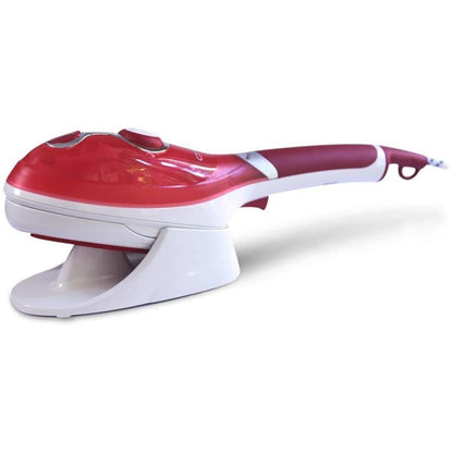 Goodway G-665 870W Portable High Temperature Pressurized Steamer Steam Brush Iron with 100ml Fluid Tank, and Non-Stick Coated Soleplate for Ironing, Disinfection, and Sterilization (Red, Yellow)