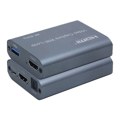 [CLEARANCE] ArgoX 4K 60Hz HDMI Optical U3 Video Capture with Loop, Supports 6Gbps Data Rate and TMDS Clock, USB Video1.5, USB Audio 1.0, USB 2.0, USB3.0 to Micro USB Cable and HDMI Loop Out | HDVC8