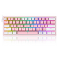 Redragon K617 Fizz 60 Keys Compact USB Wired TKL Tenkeyless Mechanical Gaming Keyboard RGB (Red Switches, Linear) Dust-Proof Hot Swappable for Mac, Windows, PC, Computer, Laptop (Black, Grey/White, Pink/White, White/Grey, White/Pink)