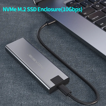 ACASIS M08-GF SATA M.2 NVMe Solid State Drive Enclosure with 5Gbps USB 3.1 Type C Interface, and Support for Up to 2TB SSD Capacity for Windows, macOS, Linux
