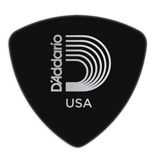 Planet Waves Premium Extra Heavy Guitar Pick with Wide Shape Celluloid Surface Area (1.25mm) (Black) | 2CBK7-100 X10
