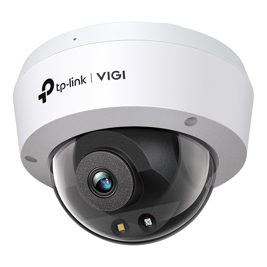 TP-Link VIGI C230 3MP Full-Color Dome Network CCTV Camera 2K QHD (2.8mm) Ceiling/Wall Mounting with Built-in Microphone, Human/Vehicle Classification, Smart Detection, IK10 Vandal Proof & IP67 Waterproof, 12V DC/PoE, Remote Monitoring