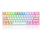 Redragon K617 Fizz 60 Keys Compact USB Wired TKL Tenkeyless Mechanical Gaming Keyboard RGB (Red Switches, Linear) Dust-Proof Hot Swappable for Mac, Windows, PC, Computer, Laptop (Black, Grey/White, Pink/White, White/Grey, White/Pink)