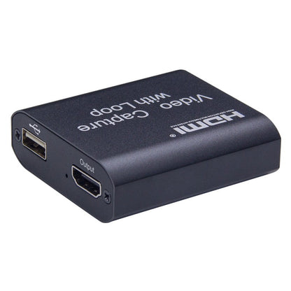 ArgoX HDMI to USB 2.0 Video Capture with Loop + Audio, 4K in 1080p out, USB-A to Micro USB Cable, HDMI Loop Out, Support AWG26 HDMI, VLC/OBS/Amcap for Computer, Live Streaming, Windows, Android, macOS | HDVC4