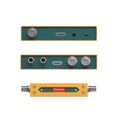 AVMatrix SC2030 3G-SDI/HDMI Scaling Cross Converter 3.5mm Audio Input, HDMI to SDI & SDI to HDMI with Upscales/Downscales, DIP Switches Set Conversion Modes, and Dual Threaded Locking Power Connector