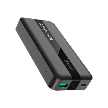 [CLEARANCE] RAVPower PD Pioneer 20W 10000mAh 3-Port (Dual USB 3.0, USB Type-C) Powerbank with i-Smart Technology | RP-PB1204