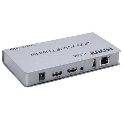 ArgoX 4K HDMI KVM IP Extender Transmitter Receiver with 120m / 200m Range, IR Remote Control, Supports HDMI1.4/HDCP1.4, RJ45 Ethernet, CAT5e/6 Cable, USB Mouse and Keyboard Extension | HDES120-KVM HDES02-KVM HDES200-KVM