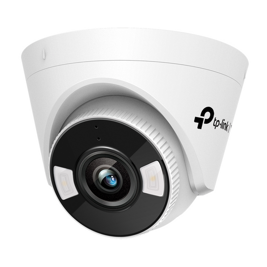 TP-Link VIGI C440 4MP Full-Color Turret Network CCTV Camera 2K QHD (2.8mm) Ceiling/Wall Mounting with Two-Way Audio, Active Defense, Smart Detection, Remote Monitoring, microSD Memory, PoE/12V DC