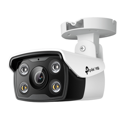 TP-Link VIGI C330 3MP Outdoor Full-Color Bullet Network CCTV Camera 2K QHD (2.8mm) Ceiling/Wall Mounting with Built-in Microphone, Human/Vehicle Smart Detection, IK10 Vandal Proof & IP67 Waterproof, 12V DC/PoE, Remote Monitoring