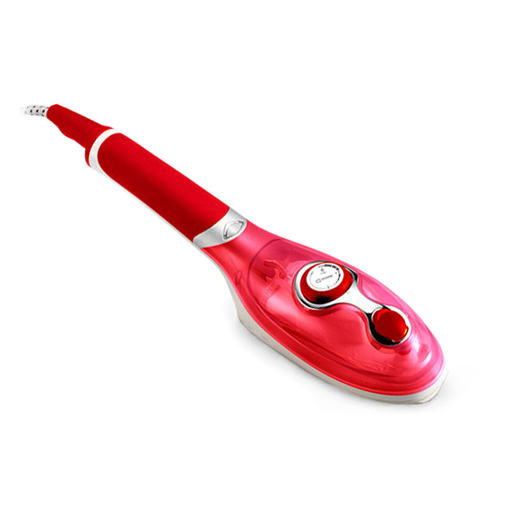 Goodway G-665 870W Portable High Temperature Pressurized Steamer Steam Brush Iron with 100ml Fluid Tank, and Non-Stick Coated Soleplate for Ironing, Disinfection, and Sterilization (Red, Yellow)