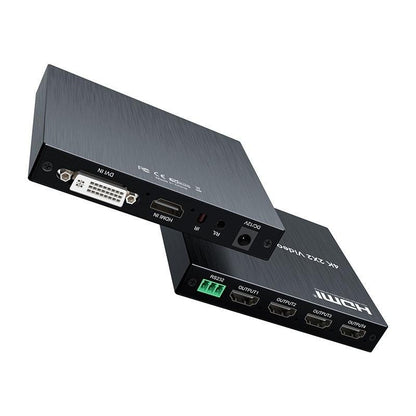 ArgoX 1080p FHD / 4K UHD HDMI 2x2 Video Wall Controller Multi Screen Splicer Processor with HDMI/DVI Input, 4 HDMI Output, IR Remote, RS232 Control, Equalized Multiple Splicing, and Anti-static Technology | HDVW04 HDVW06