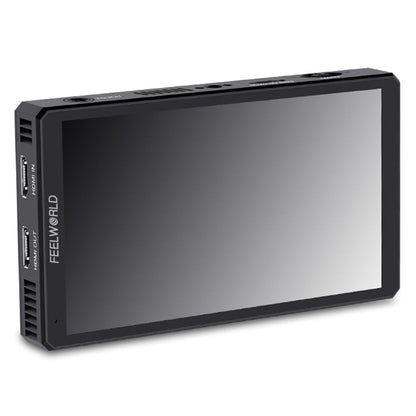 [CLEARANCE] Feelworld CUT6 6" Screen Field On-Camera Monitor with Touchscreen Controls, 4K UHD HDMI and USB 2.0 Interface and Onboard Video Recorder for Professional Studio Videography