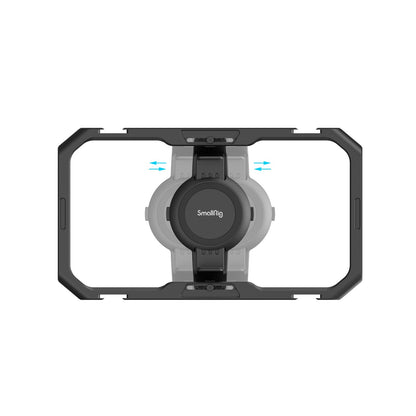 SmallRig Quick Release Universal Phone Cage for 2.5 to 3.4" Wide iPhone & Android Smartphone with 4x Cold Shoe Mounts & 12x 1/4"-20 Threaded Holes | 4299