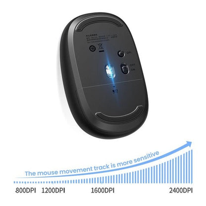 [CLEARANCE] UGREEN MU105 2.4GHz Portable Silent Wireless Mouse, Up to 2400 DPI Setting, 10M Operating Distance, 3-Button Function for Windows 7/8.1/10/11, macOS, Linux, Android, HarmonyOS, iPadOS - Celadon Green
