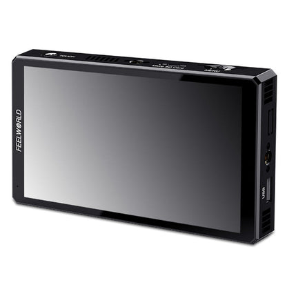 [CLEARANCE] Feelworld CUT6 6" Screen Field On-Camera Monitor with Touchscreen Controls, 4K UHD HDMI and USB 2.0 Interface and Onboard Video Recorder for Professional Studio Videography