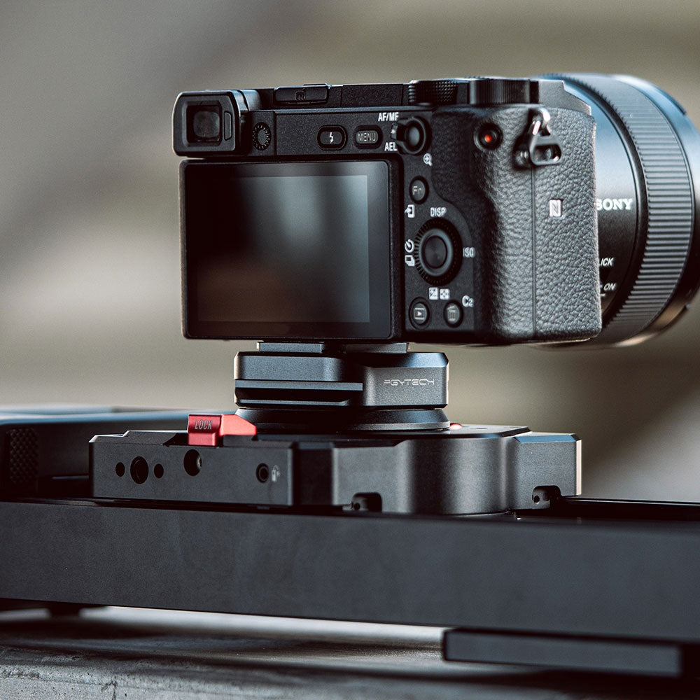 PGYTECH SpLock Arca-Type Quick Release Clamp and Plate Mount for Cameras, Tripods, Monopods, Gimbal Stabilizers, Selfie Sticks, and Sliders