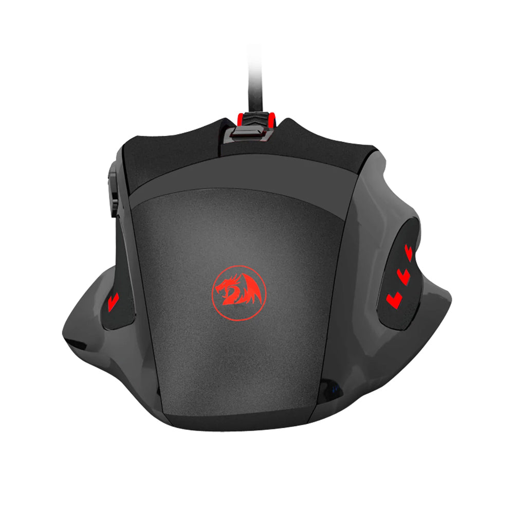Redragon M609 Phaser Optical USB Wired Gaming Mouse with Up to 3200 DPI, LED Backlight, 7 Programmable Buttons, 500Hz Polling Rate, 5 Memory Modes