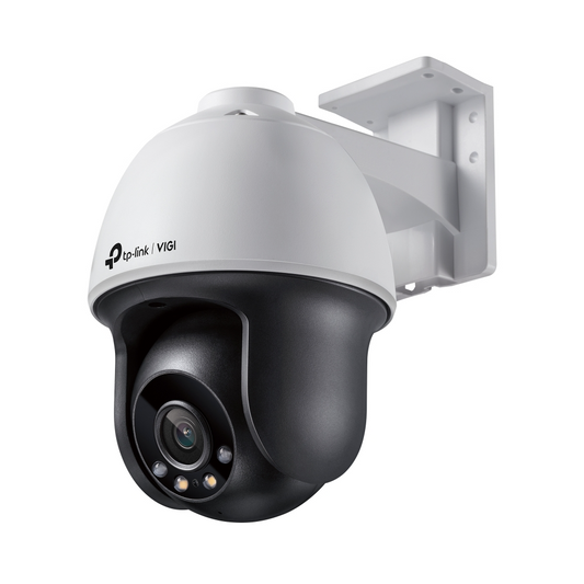 TP-Link VIGI C540 4MP Outdoor Full-Color Pan Tilt Network CCTV Camera 2K QHD (4mm) Ceiling/Wall/Pole Mounting with Two-Way Audio, Active Defense, Smart Detection, Remote Monitoring, Smart Video, IP66 Waterproof, microSD Memory