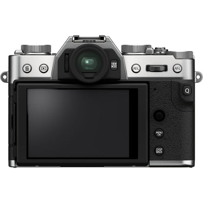FUJIFILM X-T30 II Mirrorless Digital Camera with XC 15-45mm OIS PZ Lens, 26.1MP APS-C X-Trans CMOS 4 Sensor, 4K UHD DCI F-Log Video Recording, X-Processor 4 with Quad CPU, Wireless Bluetooth, Autofocus, 18 Film Simulation (Black, Silver)