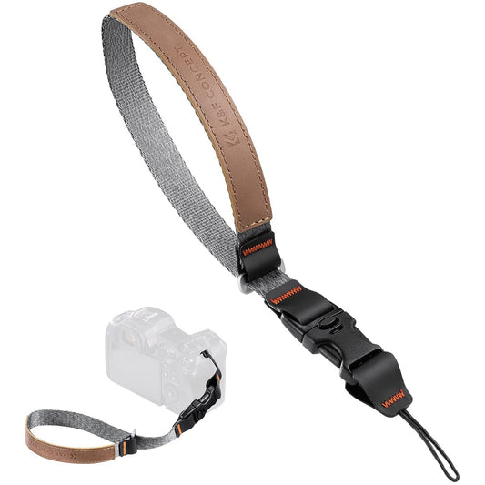 K&F Concept Alpha Adjustable Wrist Strap with Duraflex Quick-Release Stealth Buckle, 7.5-16.5cm Length, and 36 Kg Max Load for DSLR and Mirrorless Cameras | KF13-116