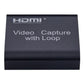 ArgoX HDMI to USB 2.0 Video Capture with Loop + Audio, 4K in 1080p out, USB-A to Micro USB Cable, HDMI Loop Out, Support AWG26 HDMI, VLC/OBS/Amcap for Computer, Live Streaming, Windows, Android, macOS | HDVC3 HDVC4