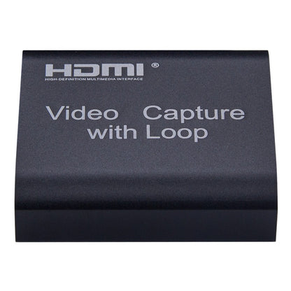 ArgoX HDMI to USB 2.0 Video Capture with Loop + Audio, 4K in 1080p out, USB-A to Micro USB Cable, HDMI Loop Out, Support AWG26 HDMI, VLC/OBS/Amcap for Computer, Live Streaming, Windows, Android, macOS | HDVC4