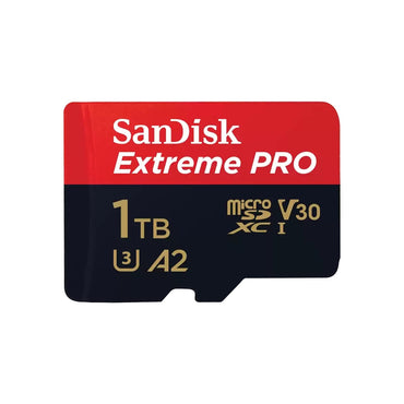 Sandisk Extreme Pro Micro SD Card 1TB UHS-I SDXC Class 10, 200mb/s and 140mb/s Read and Write Speed A2 with Adapter | SDSQXCD-1T00-GN6MA