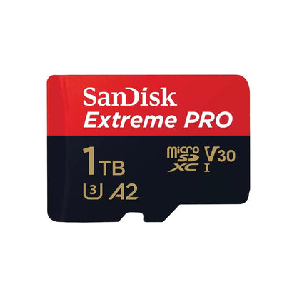 Sandisk Extreme Pro Micro SD Card 1TB UHS-I SDXC Class 10, 200mb/s and 140mb/s Read and Write Speed A2 with Adapter | SDSQXCD-1T00-GN6MA