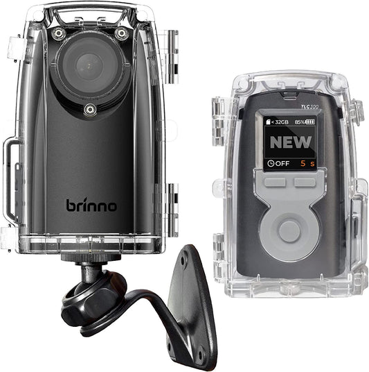 Brinno Time Lapse Camera BCC300-M Bundle FHD 1080p HDR with Waterproof Housing & Wall Mount, 1.44" IPS LCD Screen, Extended Battery Life, Flexible Schedule Setup, Interchangeable Lens, and Multilingual OS