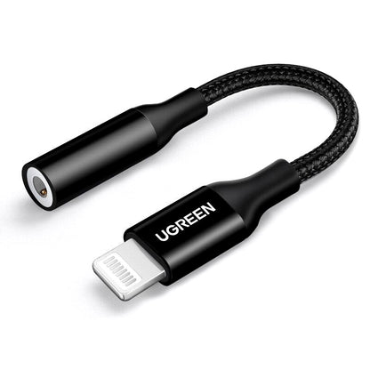 [CLEARANCE] UGREEN 70860 Lightning to 3.5mm Audio Adapter Male to Female Connector MFi Certified Aux Audio Jack Dongle for iPhone 14 Pro Max/14 Plus/13/12 Pro Max /SE/11 Pro Max/XS