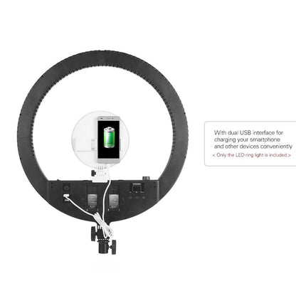 [CLEARANCE] Yongnuo YN808 LED Ring Light 5500K Day Light 800pcs Lamp Beads LED Video Light for Camcorder with Touch Button Function