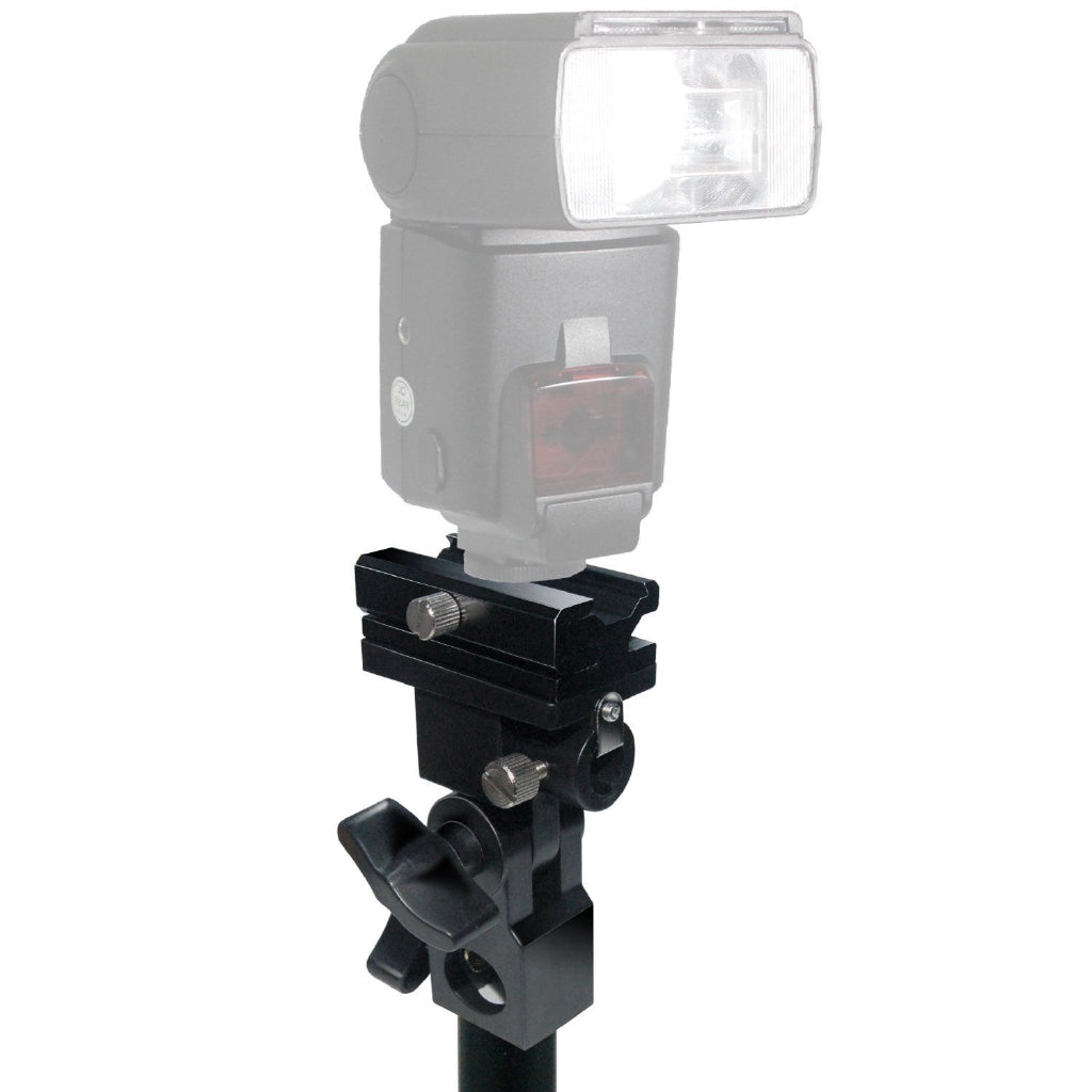 Pxel AA-LS3 B Type Flash Bracket Umbrella Holder Swivel Light Stand Adapter Cold Shoe Speedlight