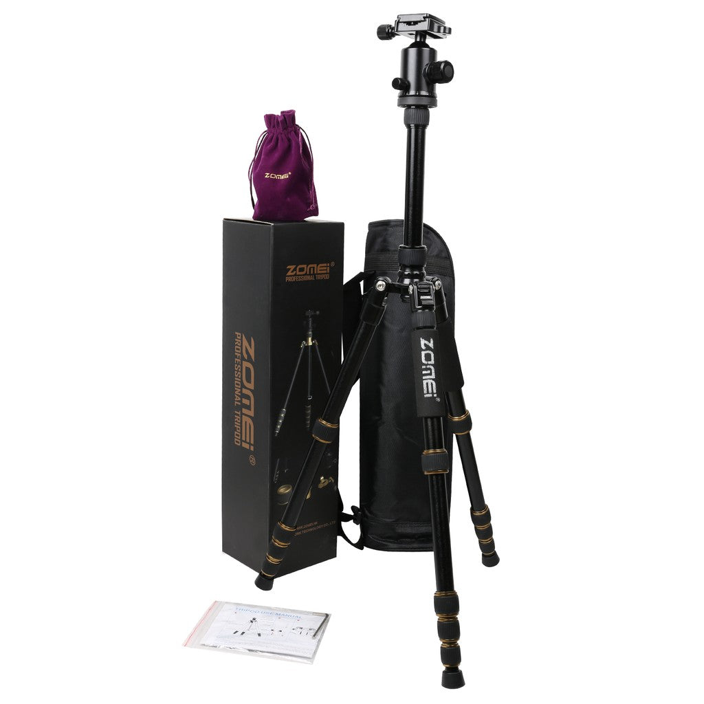 Zomei Z669 Aluminum DSLR Tripod Monopod for Compact Travel Ball Head | Z669