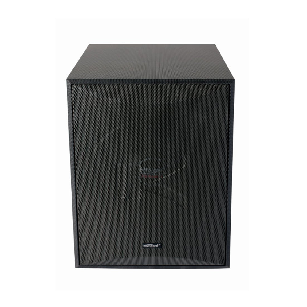 [CLEARANCE] Konzert KS-12SUB 12" 300W Deep Bass Power Amplifier Subwoofer with Dual Port Bass Reflex Enclosure, Left and Right Speaker Output