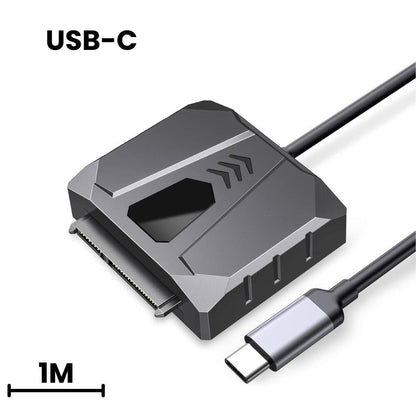 [CLEARANCE] ORICO 2.5" / 3.5" SATA SSD HDD Hard Disk Drive Adapter with Silicone Cover, USB 2.0 Output, 480Mbps Transfer Rate for PC Desktop Computer Laptop | UTS2-2AB
