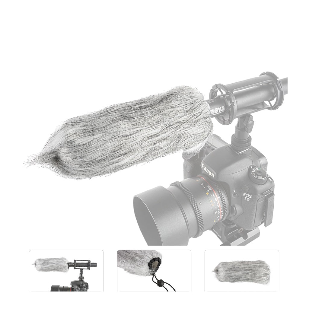 [CLEARANCE] Boya BY-B03 Fur Windscreen for PVM1000 Microphone Zoom H6 etc