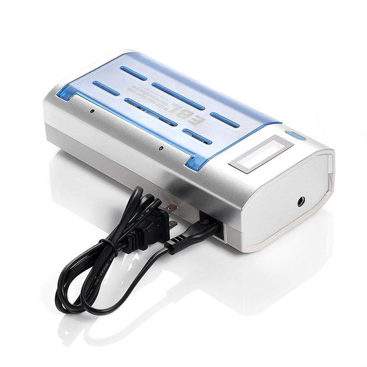 [CLEARANCE] EBL LN-2605UR 4-Bay Universal Smart Battery Charger with Integrated Discharge Function & LCD Display for AA AAA C D 9V Rechargeable Ni-MH Ni-CD Batteries