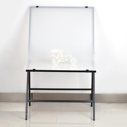Pxel ST-6X10 Portable Shooting Table Studio Photography 60 X 100CM White Background Backdrop