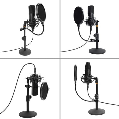 [CLEARANCE] Maono AU-A04TC Professiol Studio Cardioid Condenser USB Podcast Streaming Microphone Kit with Aluminum Organizer Storage Case for Smartphones PC Laptops A04TC A04T