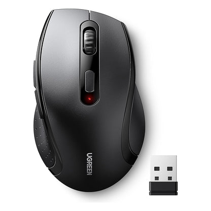 UGREEN 2.4GHz Wireless Mouse – Ergonomic Silent USB Mouse w/ 3 Adjustable DPI 800/1200/1600