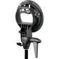 Godox S-Type Flash Bracket Bowens S Mount Holder Universal Type for Speedlite Flash Snoot Softbox Beauty Dish Honeycomb Umbrella