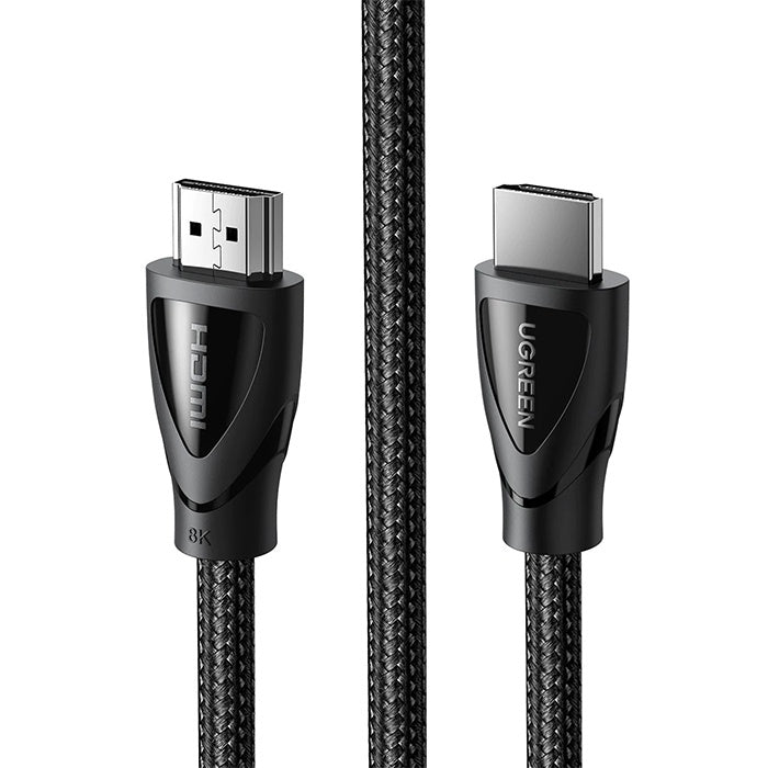 UGREEN 8K 60Hz FUHD HDMI 2.1 Male to Male 3-Meters Cotton-Braided Video Cable 48Gbps High Speed Supports 3D Display for TV, Monitors, PC, Laptop | 80404
