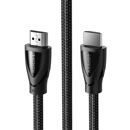 UGREEN 8K 60Hz FUHD HDMI 2.1 Male to Male 3-Meters Cotton-Braided Video Cable 48Gbps High Speed Supports 3D Display for TV, Monitors, PC, Laptop | 80404