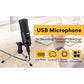 Maono AU-PM461TR USB Condenser Cardioid Microphone for Podcasting Livestream Vlog with Mini Stand