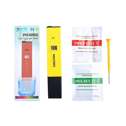 EagleTech Portable Digital PH Meter Tester Pen 0.0-14.0 PH for Water Drink Food Lab Aquarium PH Monitor with ATC