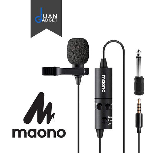 [CLEARANCE] Maono AU-103 Multipurpose Omnidirectional Lapel/ Lavalier Microphone 3.5mm TRRS for Vlogging, Interviews and Podcast