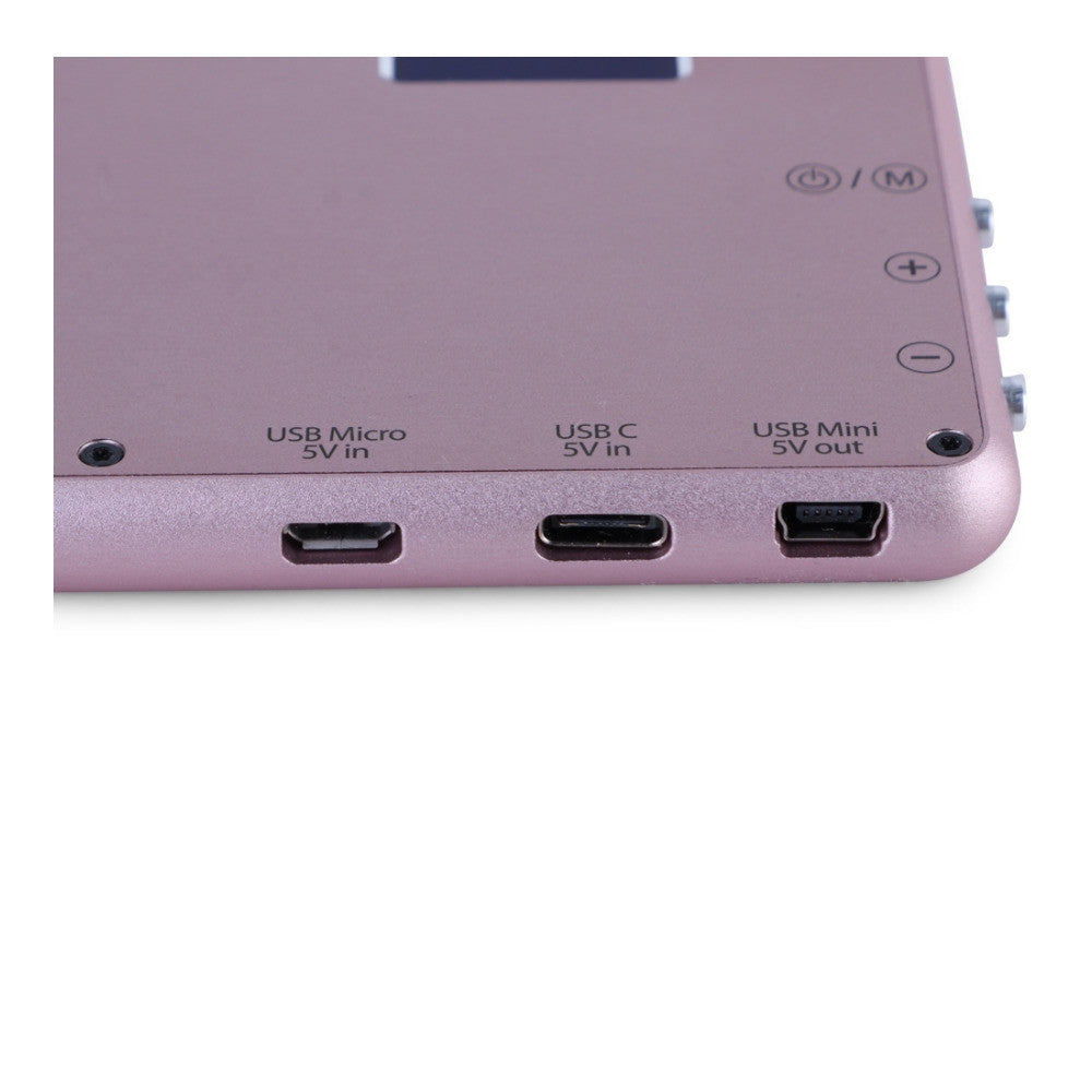 Phottix M180 Bicolor LED Panel and Power Bank (Rose Gold)