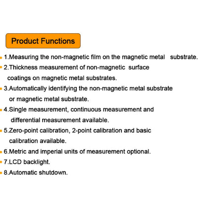 [CLEARANCE] Benetech GM211 0-1500um High precision Coating thickness Gauge Magnetic/non-magnetic Car Automotive Compound Thickness Gauge