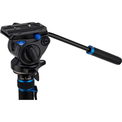 Benro MCT38AFS4 Monopod with Flip Locks, 3-Leg Base, and S4 Video Head
